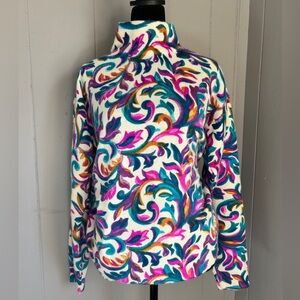 Lord Isaac’s Colorful Patterned Lambswool Sweater Size Large